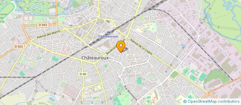 localisation de l'entreprise SCI ROBINSON à CHATEAUROUX