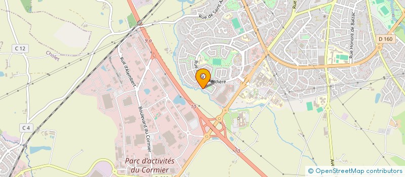 localisation de l'entreprise SCI ROBINSON à CHOLET