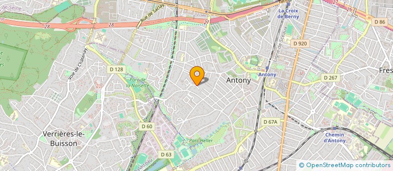 localisation de l'entreprise SCI ROBINSON à ANTONY