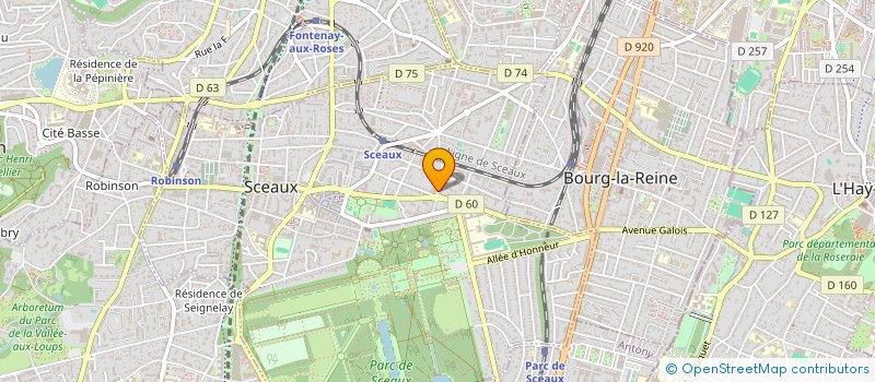 localisation de l'entreprise SCI ROBINSON à SCEAUX