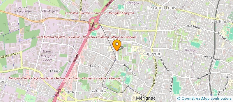 localisation de l'entreprise SCI ROBINSON  MERIGNAC