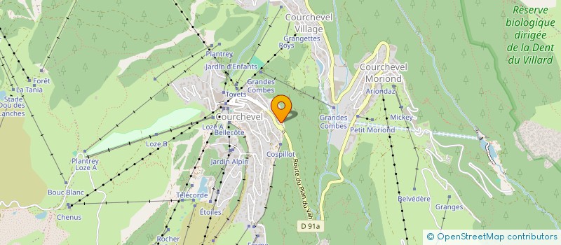 localisation de l'entreprise SCI ROBINSON à COURCHEVEL