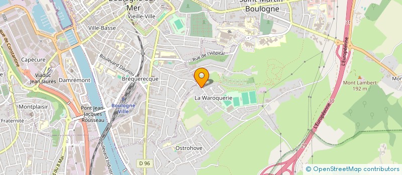 localisation de l'entreprise SCI ROBINSON à SAINT-MARTIN-BOULOGNE