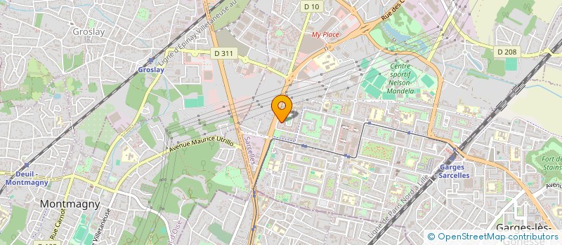 localisation de l'entreprise SCI ROBINSON  SARCELLES