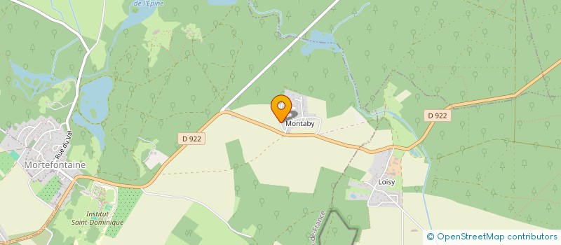 localisation de l'entreprise SCI ROBINSON  MORTEFONTAINE