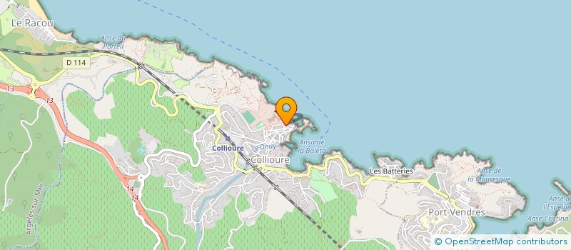 localisation de l'entreprise SCI ROBINSON  COLLIOURE