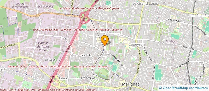 localisation de l'entreprise SCI ROBINSON  MERIGNAC