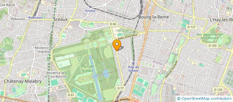 localisation de l'entreprise SCI ROBINSON MOSAIQUE à SCEAUX