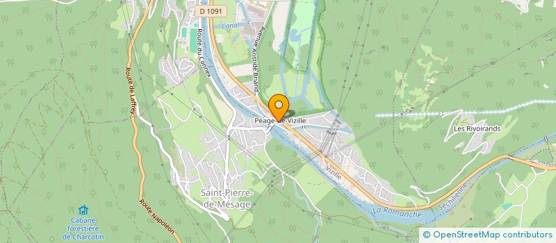 localisation de l'entreprise SCI ROBISA à VIZILLE
