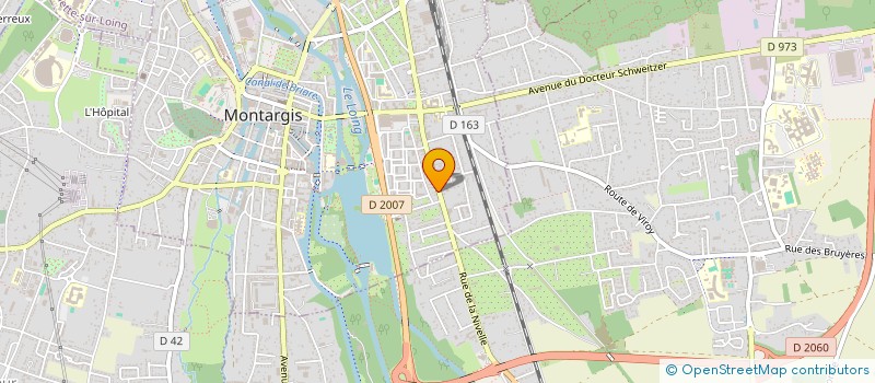 localisation de l'entreprise SCI ROBLEDA à MONTARGIS
