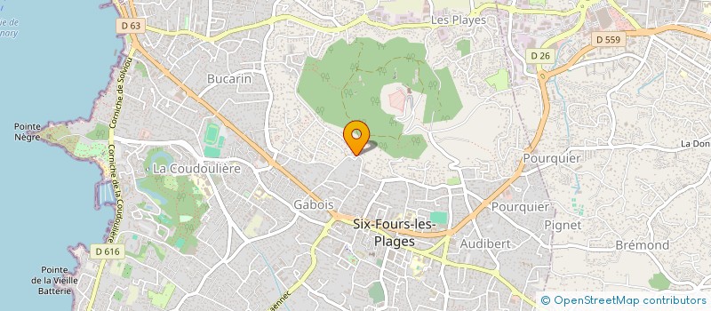 localisation de l'entreprise SCI ROBLOT à SIX-FOURS-LES-PLAGES