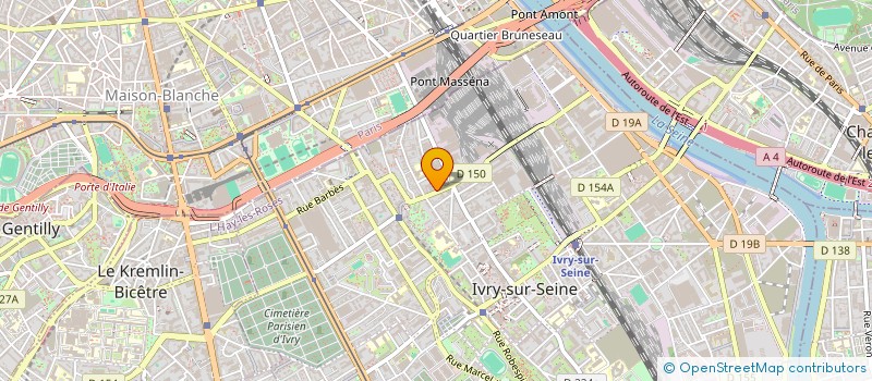 localisation de l'entreprise SCI ROBO  IVRY-SUR-SEINE