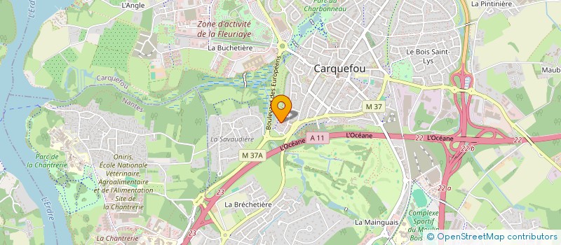 localisation de l'entreprise SCI ROBO  CARQUEFOU