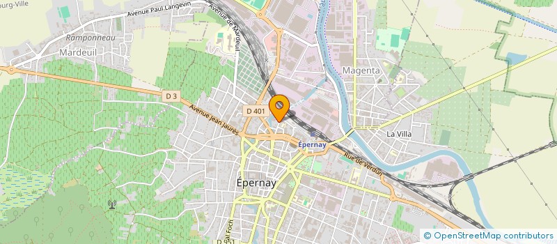 localisation de l'entreprise SCI ROBOT à EPERNAY