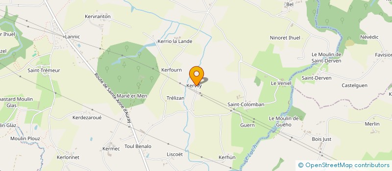 localisation de l'entreprise SCI ROBREAU - LE GLEUT  PLUVIGNER