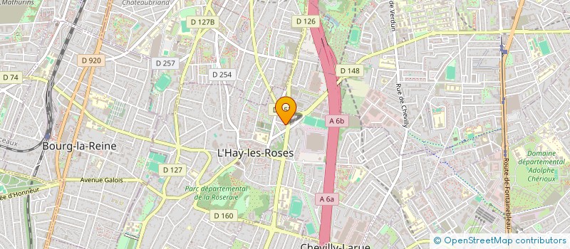 localisation de l'entreprise SCI ROBRU  L'HAY-LES-ROSES