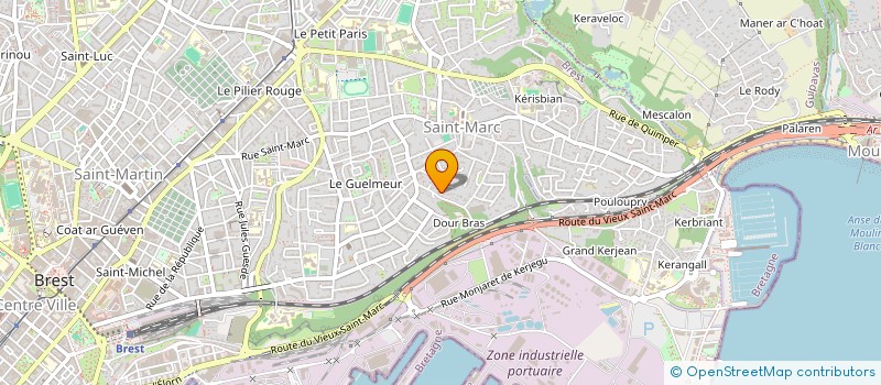 localisation de l'entreprise SCI ROBUR  BREST