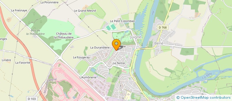 localisation de l'entreprise SCI ROBUST  MONTREUIL-JUIGNE