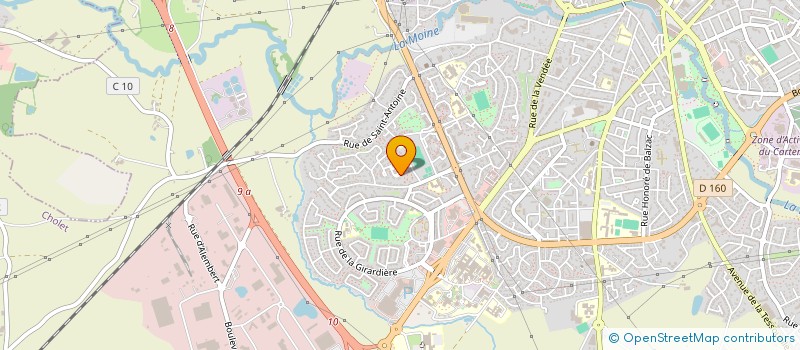 localisation de l'entreprise SCI ROBY  CHOLET