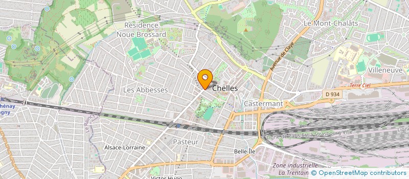 localisation de l'entreprise SCI ROC  CHELLES