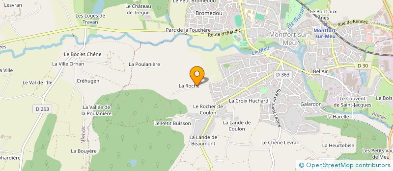 localisation de l'entreprise SCI ROC  MONTFORT-SUR-MEU