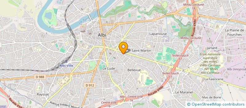 localisation de l'entreprise SCI ROC A BIBI à ALBI