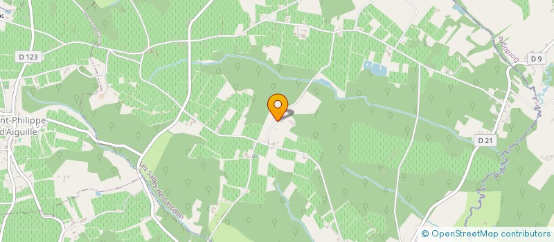 localisation de l'entreprise SCI ROC DES SABLES  LES SALLES-DE-CASTILLON