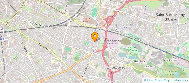 localisation de l'entreprise SCI ROC EPINE à ANGERS