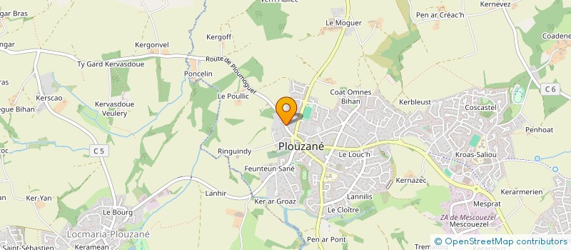 localisation de l'entreprise SCI ROC'H  LOCMARIA-PLOUZANE