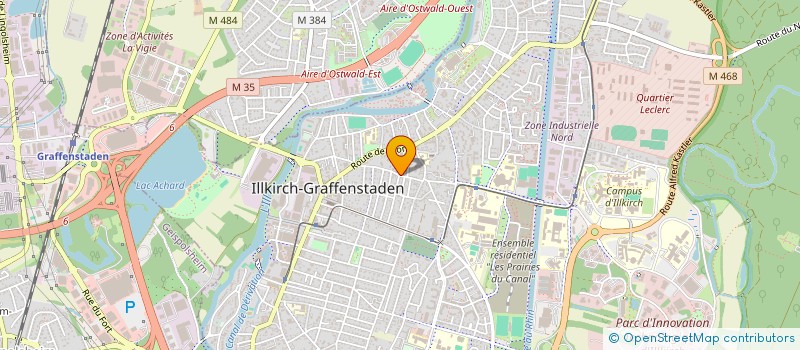 localisation de l'entreprise SCI ROC IMMO  ILLKIRCH-GRAFFENSTADEN