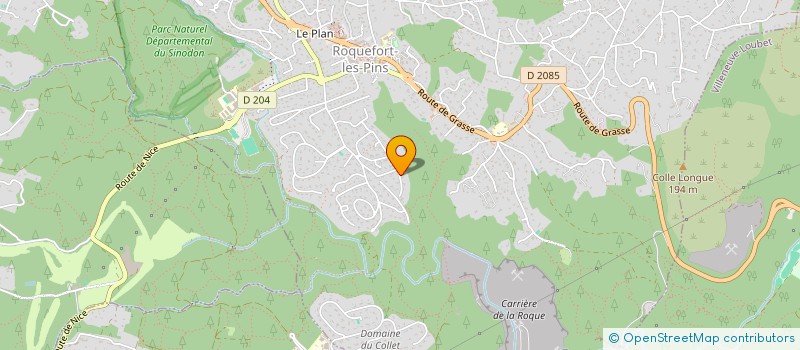 localisation de l'entreprise SCI ROC'IMMO à ROQUEFORT-LES-PINS