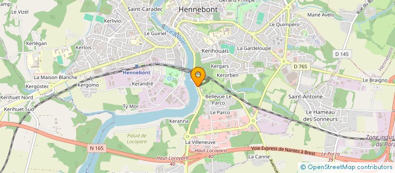 localisation de l'entreprise SCI ROCA  MERLEVENEZ