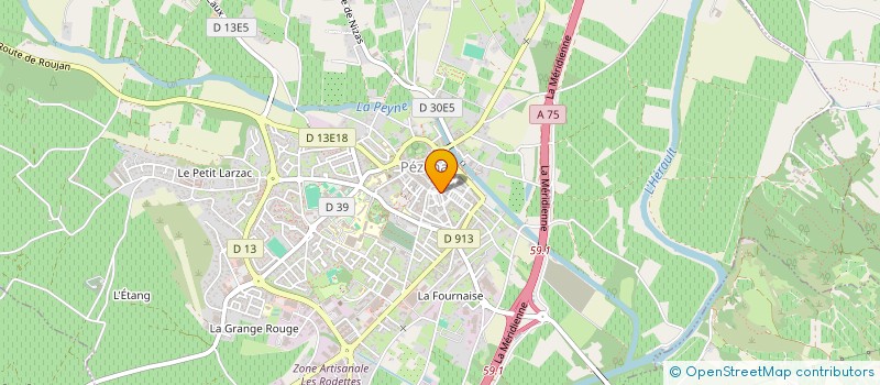 localisation de l'entreprise SCI ROCA  PEZENAS