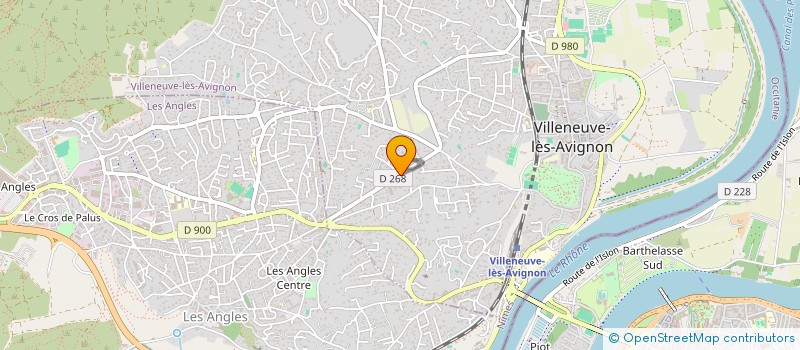 localisation de l'entreprise SCI ROCA  VILLENEUVE-LES-AVIGNON