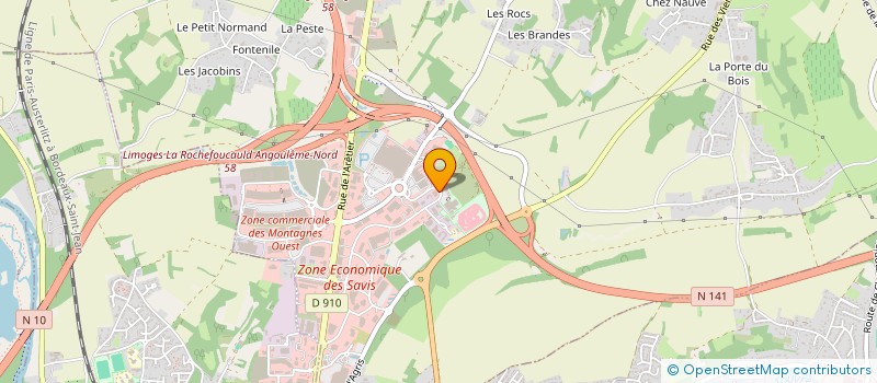 localisation de l'entreprise SCI ROCA à CHAMPNIERS