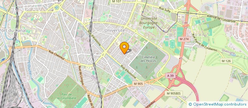 localisation de l'entreprise SCI ROCADE à DIJON