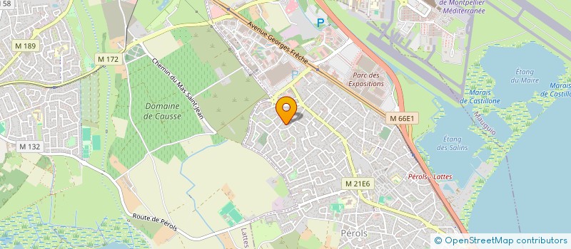 localisation de l'entreprise SCI ROCADENT  PEROLS