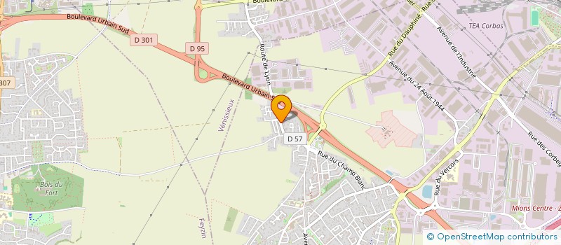 localisation de l'entreprise SCI ROCADEST à CORBAS