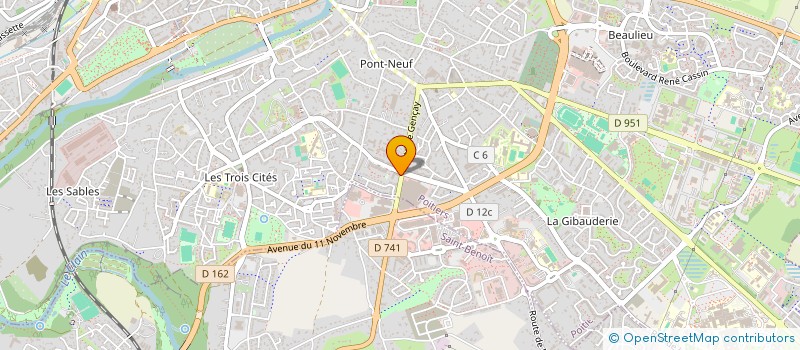 localisation de l'entreprise SCI ROCADIMMO  MIGNALOUX-BEAUVOIR