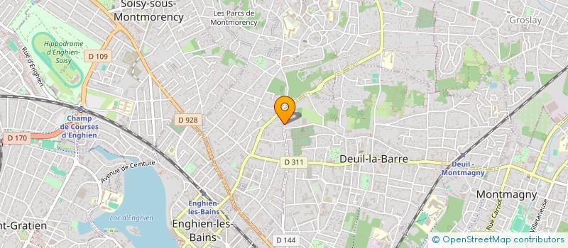 localisation de l'entreprise SCI ROCAMA  DEUIL-LA-BARRE