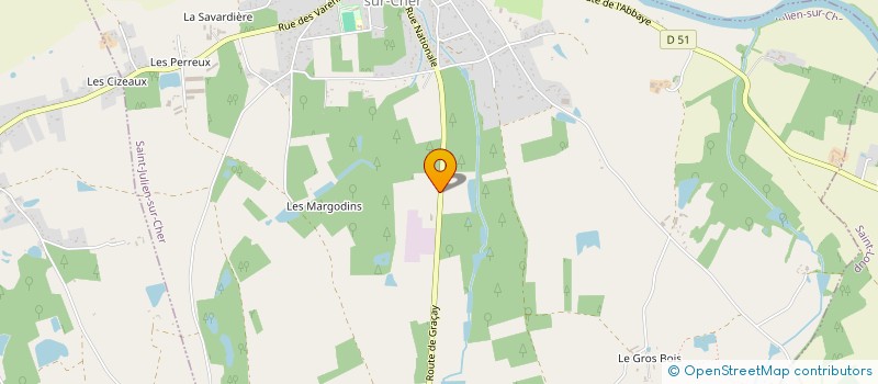 localisation de l'entreprise SCI ROCAN  SAINT-JULIEN-SUR-CHER