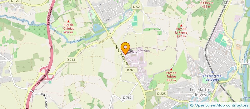 localisation de l'entreprise SCI ROCANEGRA IMMO  VEYRE-MONTON