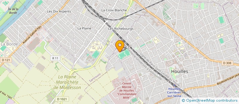 localisation de l'entreprise SCI ROCANGE  HOUILLES