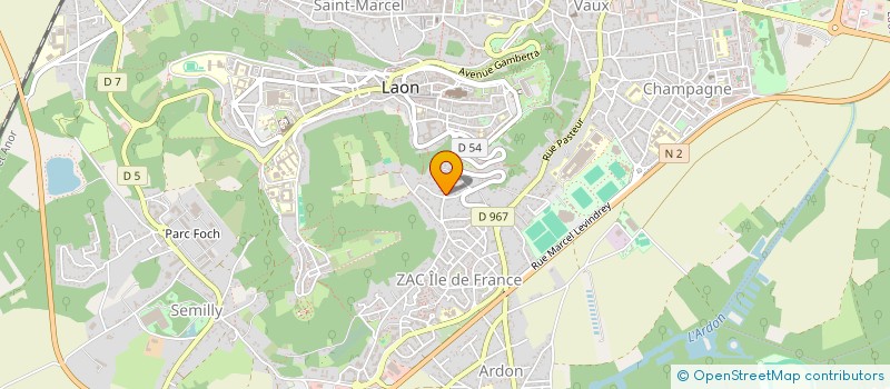 localisation de l'entreprise SCI ROCANNE à LAON