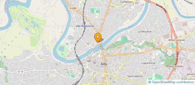 localisation de l'entreprise SCI ROCAR à ALBI