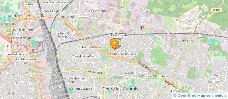 localisation de l'entreprise SCI ROCAT  FLEURY-LES-AUBRAIS