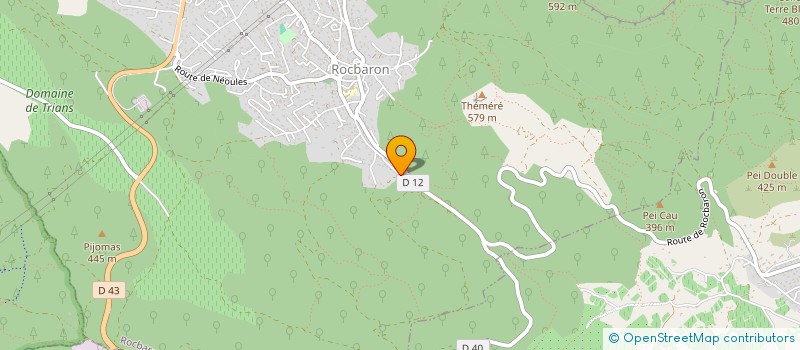 localisation de l'entreprise SCI ROCBARON  ROCBARON