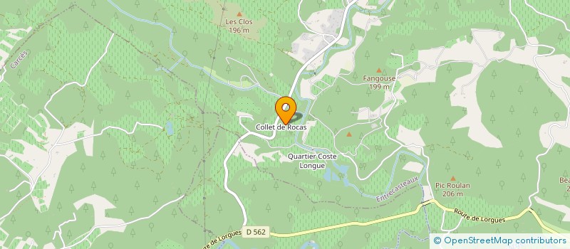 localisation de l'entreprise SCI ROCCAS  ENTRECASTEAUX