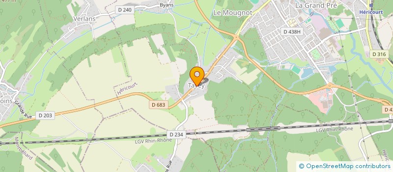 localisation de l'entreprise SCI ROCCHINEK  HERICOURT