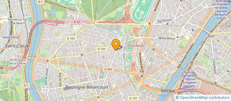 localisation de l'entreprise SCI ROCCO à BOULOGNE-BILLANCOURT